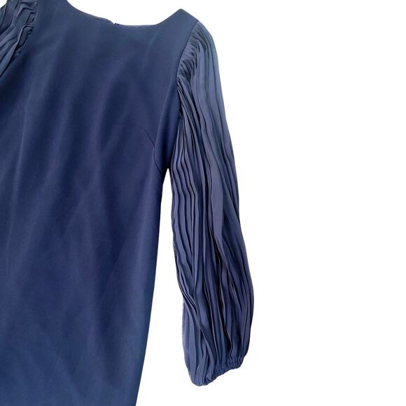 White House Black Market Chiffon Balloon Sleeves Dress Size 10 - Picture 5 of 12